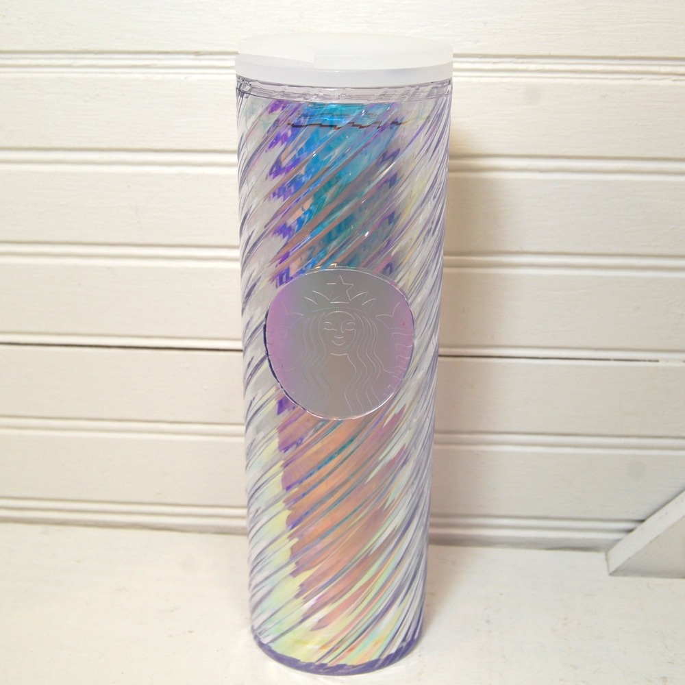 Starbucks Tumbler Iridescent Swirl Hot & Cold‎ 16oz 2022 Limited edition